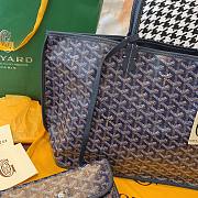 Goyard Anjou PM Bag Tan Navy Blue 47x28x15cm - 3