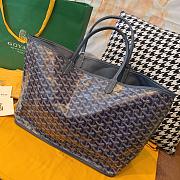 Goyard Anjou PM Bag Tan Navy Blue 47x28x15cm - 2