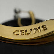 Celine Earrings In Brass Gold - 4