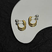 Celine Earrings In Brass Gold - 3