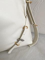 Givenchy Voyou Medium Leather Shoulder Bag White 36.5x27x32cm - 5