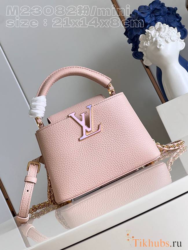 Louis Vuitton LV Capucines Milky Way Pink 21x14x8cm - 1