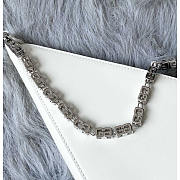 Givenchy Small Cut Out White Bag With Chain 27x27x6cm - 2