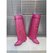 Givenchy Shark Lock Trouser Boots Pink - 1