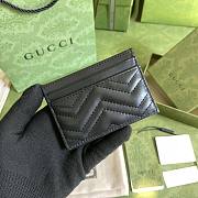 Gucci GG Marmont Card Case Black 10x7cm - 5