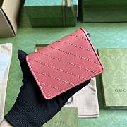 Gucci Blondie Card Case Wallet Pink 11x8.5x3cm - 2