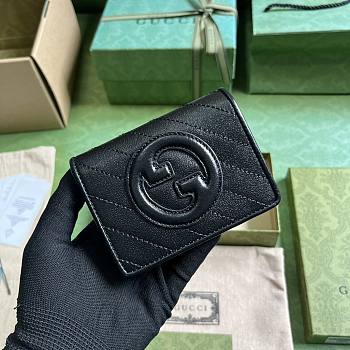 Gucci Blondie Card Case Wallet Black 11x8.5x3cm