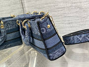 Dior Medium Lady D-joy Bag Denim Blue Albero 26 x 13.5 x 5 cm - 6