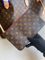 Louis Vuitton Neverfull Shopping Bag M41177 Monogram With Red - 2
