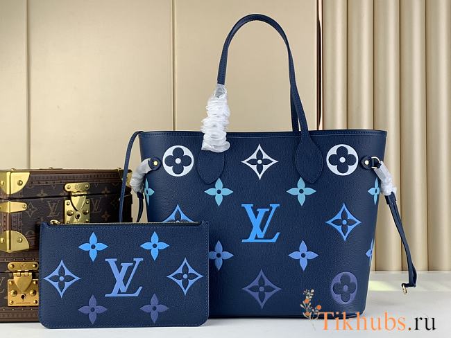Louis Vuitton LV Neverfull MM Blue Gradient 31 x 28 x 14 cm - 1
