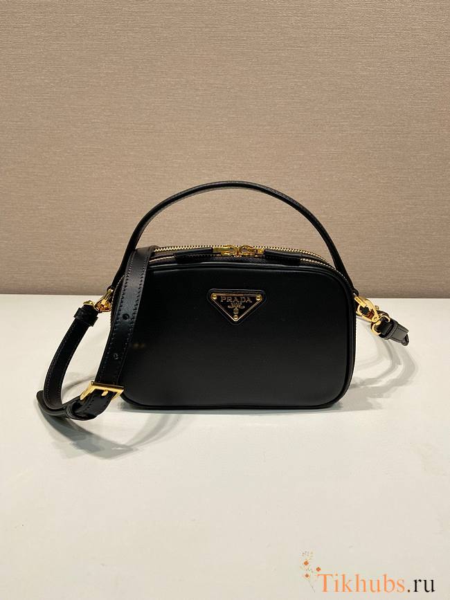 Prada Odette Leather Mini Bag Black 18.5x13x6.5cm - 1