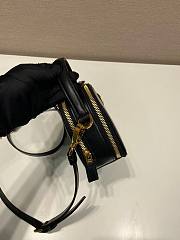 Prada Odette Leather Mini Bag Black 18.5x13x6.5cm - 4