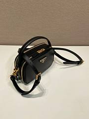 Prada Odette Leather Mini Bag Black 18.5x13x6.5cm - 3