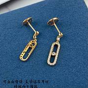 Messika Yellow Gold Diamond Earrings Move Uno Stud - 1