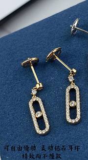 Messika Yellow Gold Diamond Earrings Move Uno Stud - 2