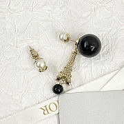 Dior Tribales Earrings Gold White Black Resin - 1