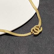 Chanel Snake Bone Necklace Gold - 3