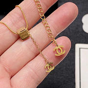 Chanel CC Pendant Necklace Gold - 3