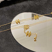 Chanel Logo Necklace Gold - 3