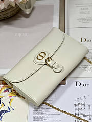 Dior Bobby East-West Pouch Chain White 21.5 x 12 x 4 cm - 4