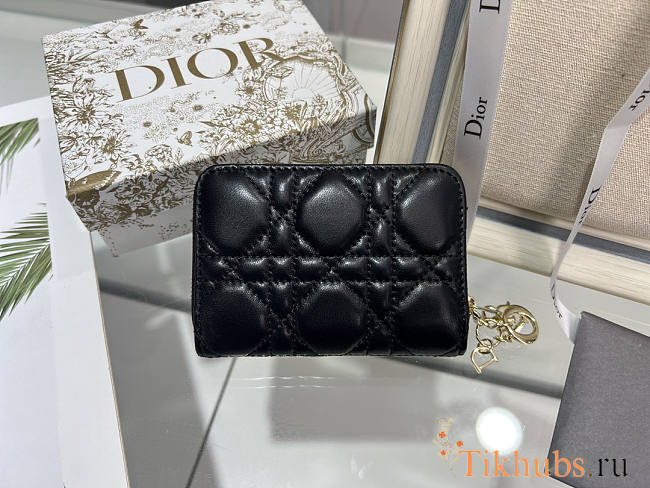 Dior Wallet Card Holder Black 11x9cm - 1