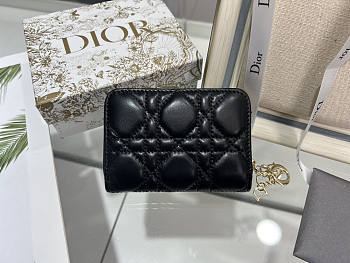 Dior Wallet Card Holder Black 11x9cm