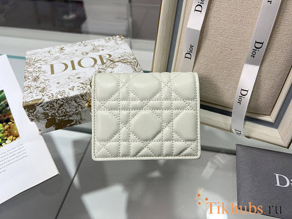 Dior Two-Fold Wallet White 11 x 9 x 3.5 cm - 1