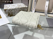 Dior Two-Fold Wallet White 11 x 9 x 3.5 cm - 3