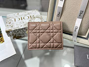 Dior Two-Fold Wallet Rose Pink Size 11 x 9 x 3.5 cm - 1