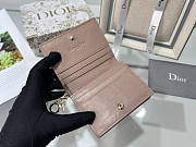 Dior Two-Fold Wallet Rose Pink Size 11 x 9 x 3.5 cm - 5