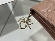 Dior Two-Fold Wallet Rose Pink Size 11 x 9 x 3.5 cm - 4