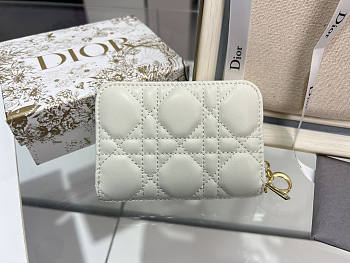 Dior Wallet Card Holder White 11x9cm