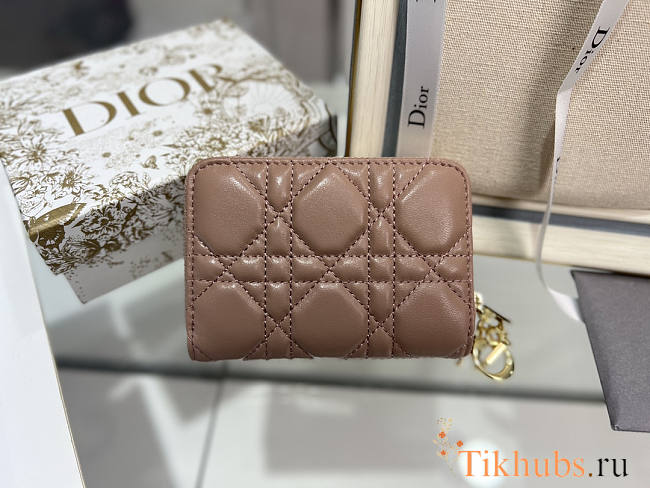 Dior Wallet Card Holder Rose 11x9cm - 1