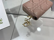 Dior Wallet Card Holder Rose 11x9cm - 5