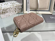 Dior Wallet Card Holder Rose 11x9cm - 4