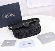 Dior Saddle Pouch With Strap Black Oblique 19.5 x 13 x 4.3 cm - 6