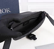Dior Saddle Pouch With Strap Black Oblique 19.5 x 13 x 4.3 cm - 4