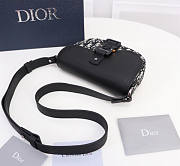 Dior Saddle Pouch With Strap Beige Black Oblique 19.5 x 13 x 4.3 cm - 5