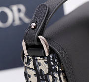 Dior Saddle Pouch With Strap Beige Black Oblique 19.5 x 13 x 4.3 cm - 3