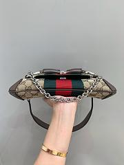 Gucci Horsebit Chain Small Shoulder Bag Beige 27x11.5x5cm - 6