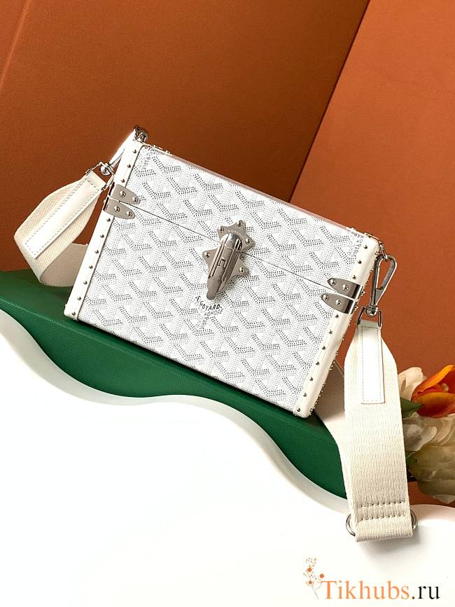 Goyard Cassette Trunk Bag White 15x6.5x21cm - 1