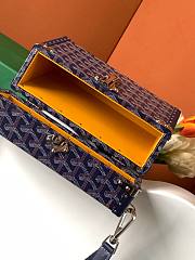 Goyard Cassette Trunk Bag Navy Blue 15x6.5x21cm - 2