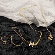 Chanel Gold Logo Necklace - 4