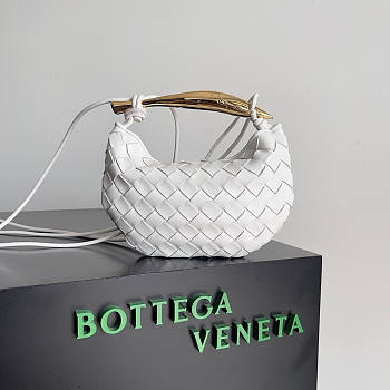 Bottega Veneta Mini Sardine White 20x12x2.5cm