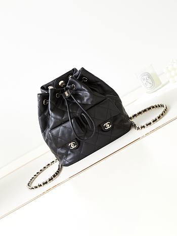 Chanel Blackpack Black 21x22x13cm