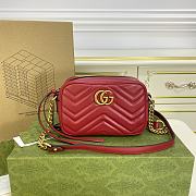 Gucci Mini Marmont Camera Red 18x12x6cm - 1