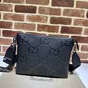 Gucci Jumbo GG Medium Messenger Bag Black 31×24.5×5cm - 1