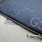 Gucci Jumbo GG Medium Messenger Bag Black 31×24.5×5cm - 5