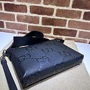 Gucci Jumbo GG Medium Messenger Bag Black 31×24.5×5cm - 3