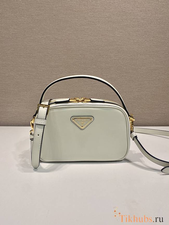 Prada Odette Leather Mini Bag White 18.5x13x6.5cm - 1